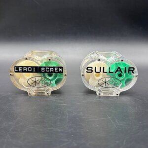 Vintage Salesman Samples Sullair Twin Screw Air Compressor 3D Rotors 1970s Model